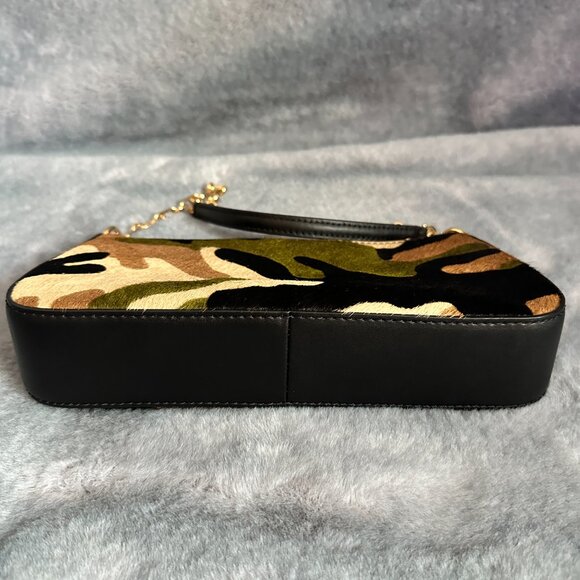 Michael Michael Kors Empire Medium Camouflage Calf Hair Chain-Link Pochette - Picture 6 of 7